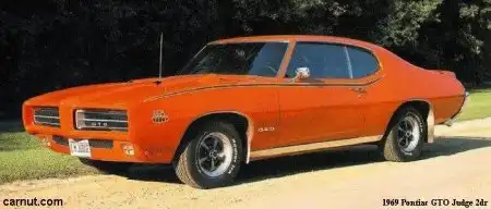 Pontiac GTO Judge 2dr 1969 года выпуска;)