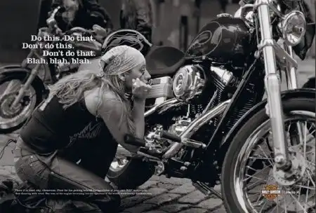 Harley-Davidson продолжает легендарную рекламную кампанию Live by it