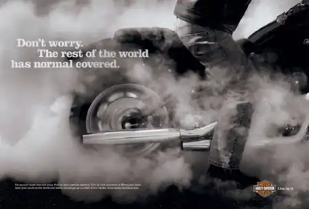 Harley-Davidson продолжает легендарную рекламную кампанию Live by it