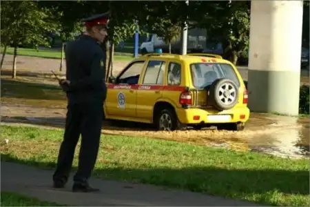 Обвал в центре Москвы