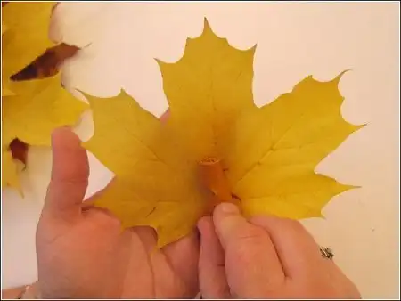 Как сделать розы из листьев клена
