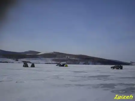 Первый выезд на лед, рыбалка:))