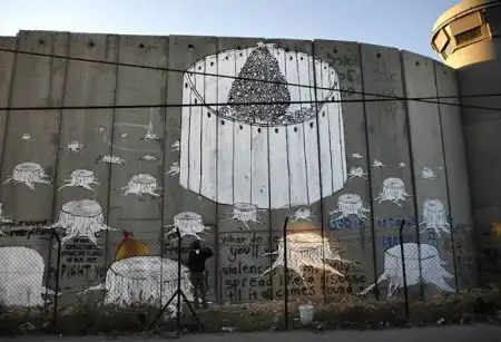 Рисунки на стене в Израиле