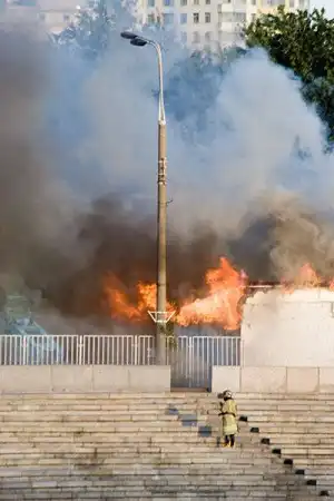 Пожар в Парке Горького