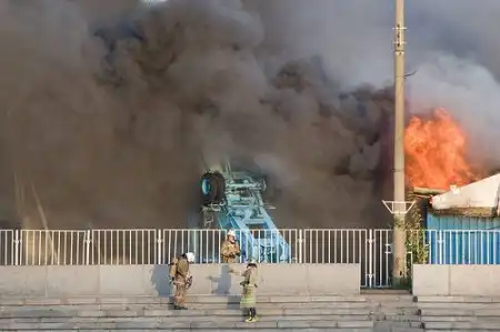 Пожар в Парке Горького