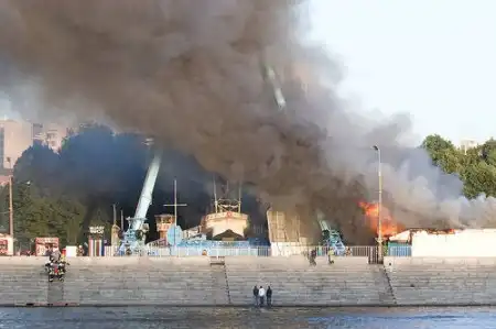 Пожар в Парке Горького