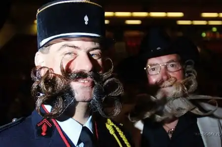 Участники конкурса Лучшие усы и борода