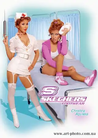Рекламные фото Skechers AD - Christina Aguilera