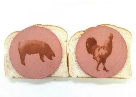 Лазером по еде 