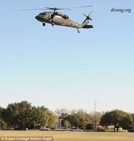падение вертолета на территорию университета в Техасе