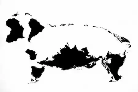 Животные, составленные из континентов, островов и архипелагов Земли