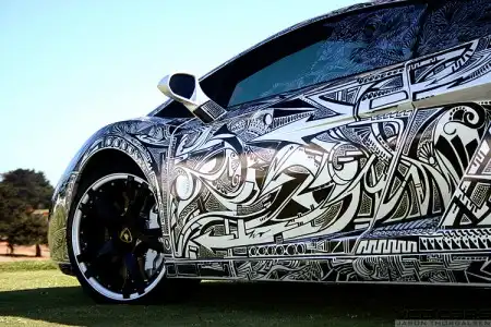 Разрисованный Lamborghini Gallardo