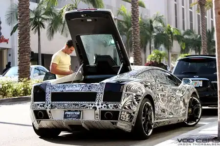 Разрисованный Lamborghini Gallardo