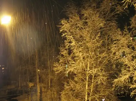 Снежок в городе