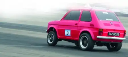 Fiat 126: коробок под small block