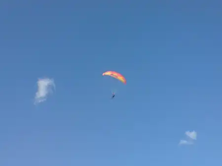 Лебёдочные полёты на папарплане в Новопокровке
