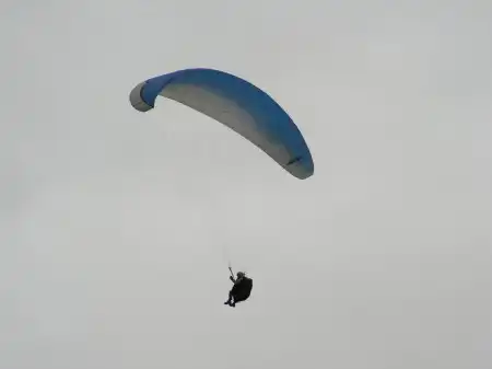 Лебёдочные полёты на папарплане в Новопокровке