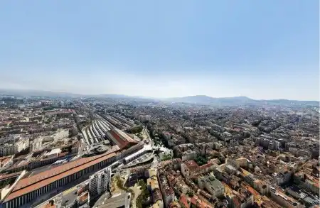 Панорама Марселя с высоты птичьего полета