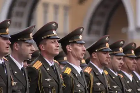Генеральная репетиция парада победы на Дворцовой площади