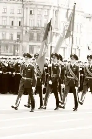 Генеральная репетиция парада победы на Дворцовой площади