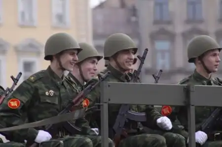 Генеральная репетиция парада победы на Дворцовой площади