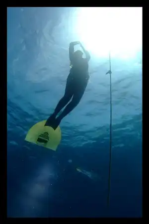 Under water