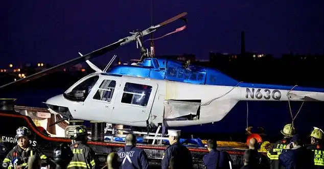Падение вертолета на Манхэттене