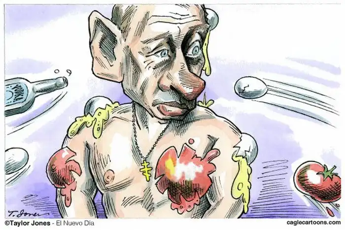 Иностранные карикатуры на наши выборы