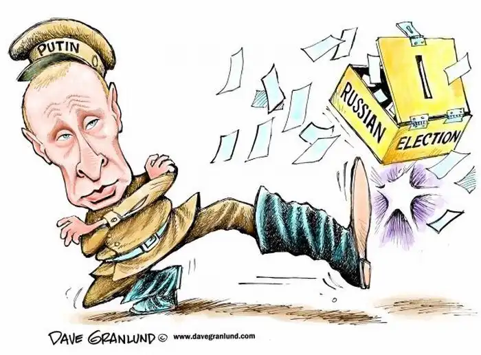 Иностранные карикатуры на наши выборы Иностранные карикатуры на наши выборы