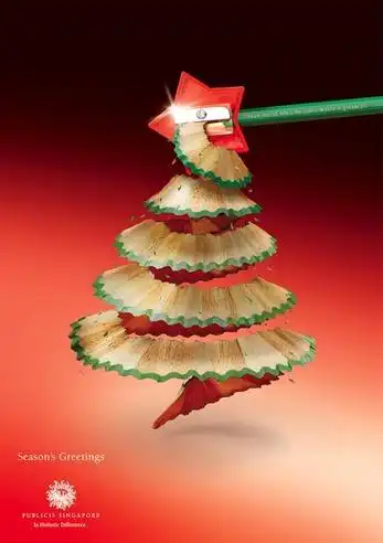 Новогодне-Рождественский креатив в рекламе