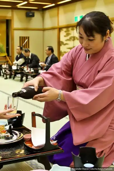 Ужин в традиционном японском отеле - рёкане