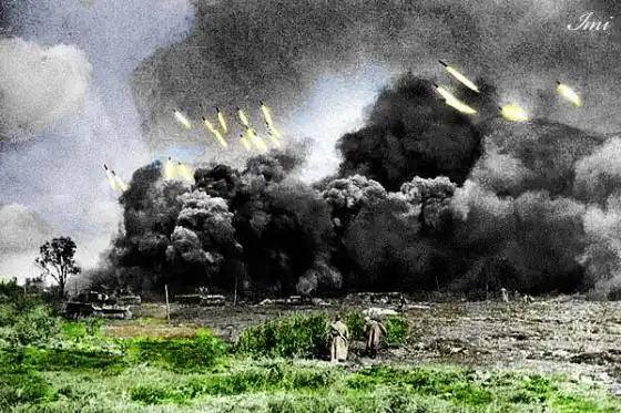 Цветные фотографии советских солдат во Второй Мировой