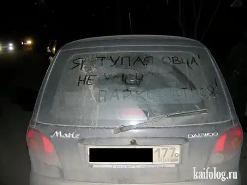 Прикольные надписи на авто. (50 фото)