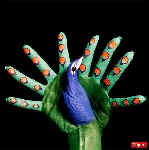 Роспись на руках и пальцах