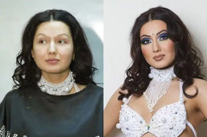 Чудеса, которые творит профессиональный макияж Чудеса, которые творит профессиональный макияж