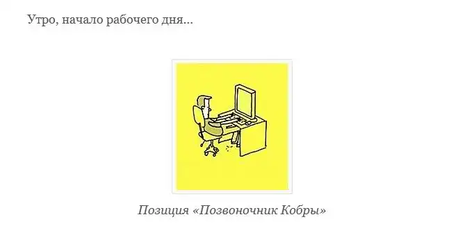 Позы, в которых мы сидим за компьютером Позы, в которых мы сидим за компьютером