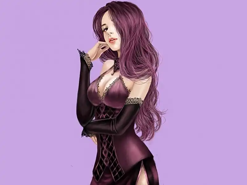 Рисованные девушки в стиле FANTASY