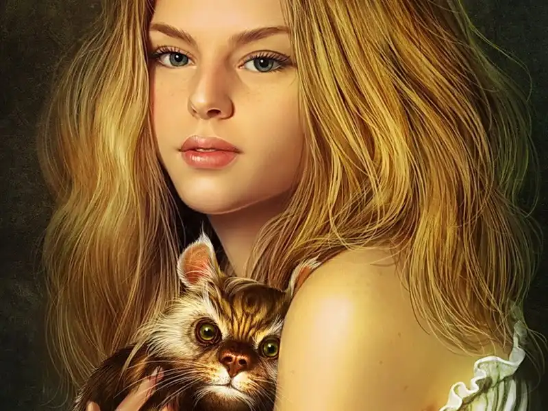 Рисованные девушки в стиле FANTASY