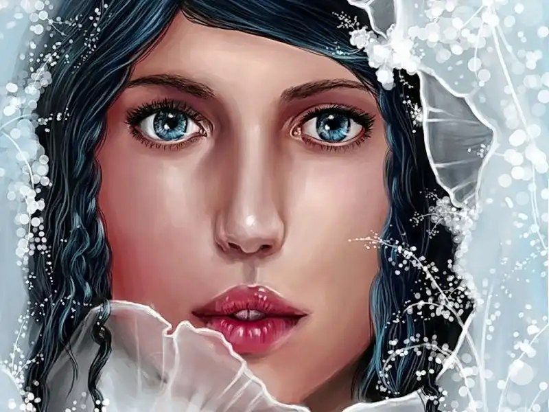 Рисованные девушки в стиле FANTASY