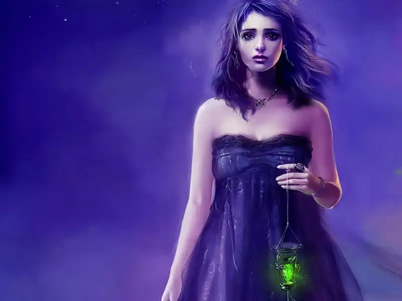 Рисованные девушки в стиле FANTASY