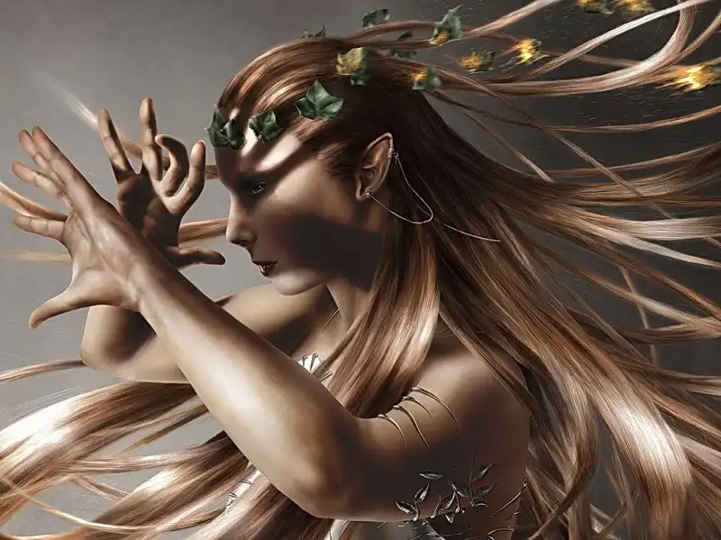 Рисованные девушки в стиле FANTASY