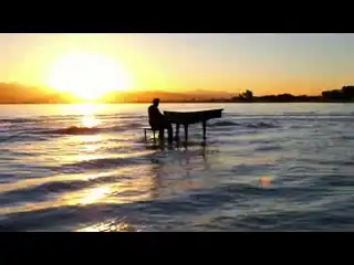 Dubstep Piano on the lake - Radioactive - With William Joseph - 4K