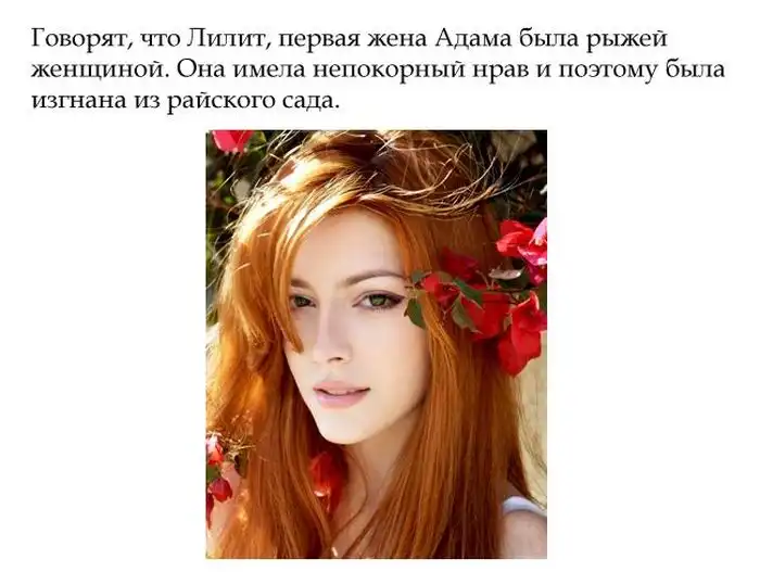 Интересные факты о людях с рыжим цветом волос Интересные факты о людях с рыжим цветом волос