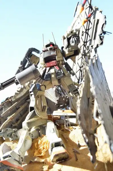 Сборные модели роботов Gundam .Часть 5.Diorama