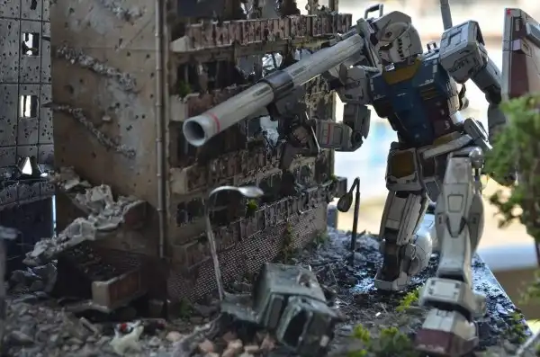 Сборные модели роботов Gundam .Часть 5.Diorama