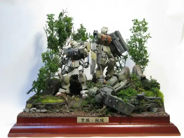 Сборные модели роботов Gundam .Часть 5.Diorama