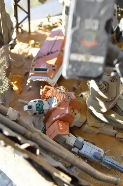 Сборные модели роботов Gundam .Часть 5.Diorama