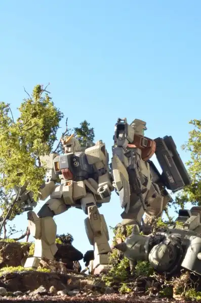 Сборные модели роботов Gundam .Часть 5.Diorama