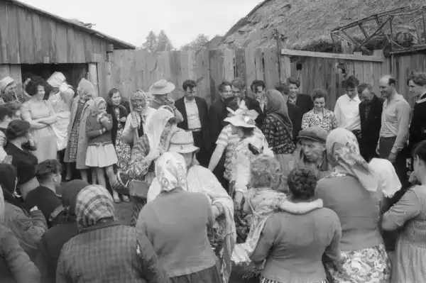 Сельская свадьба в Рязанской области. 1964 г