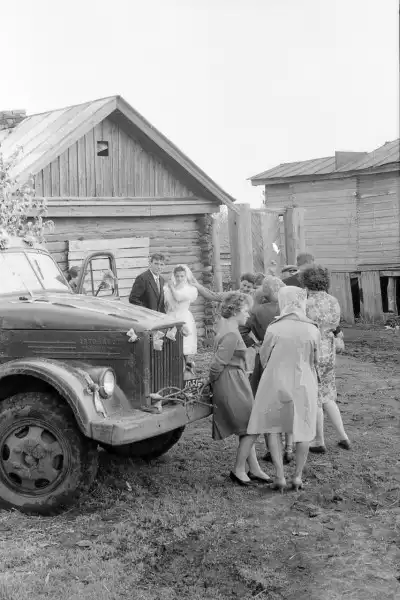 Сельская свадьба в Рязанской области. 1964 г